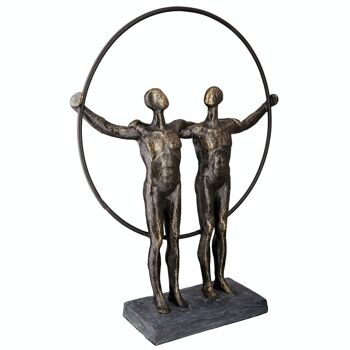 Sculpture poly "deux hommes" 3
