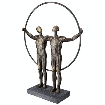 Sculpture poly "deux hommes" 4