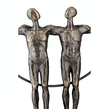 Sculpture poly "deux hommes" 5