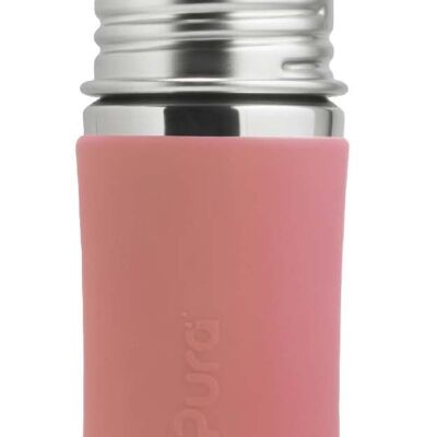 Pura straw bottle 325 ml + rose sleeve