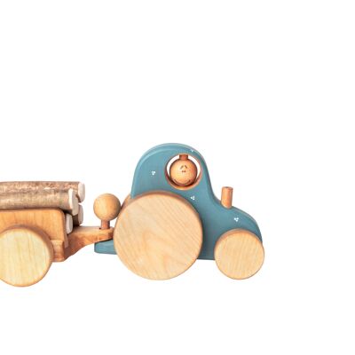 Tractor de juguete de madera