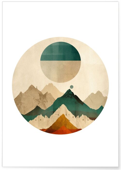 Affiche Abstract Lune 1