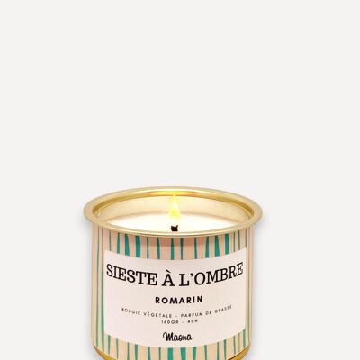 Plant-based candle Siesta in the shade - Rosemary