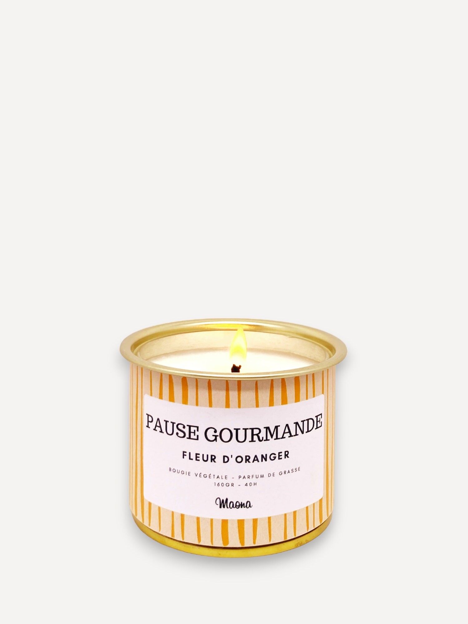 Candela vegetale Pausa golosa - Fiori d'arancio
