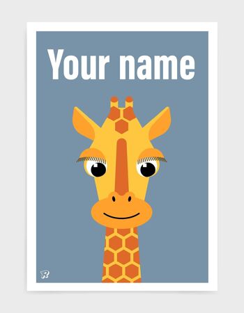 Girafe - A5 - Nom personnalisé 1