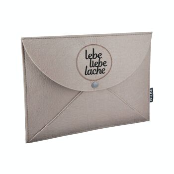 Enveloppe cadeau en feutrine "Live love laugh" neuve VE 8 so 3