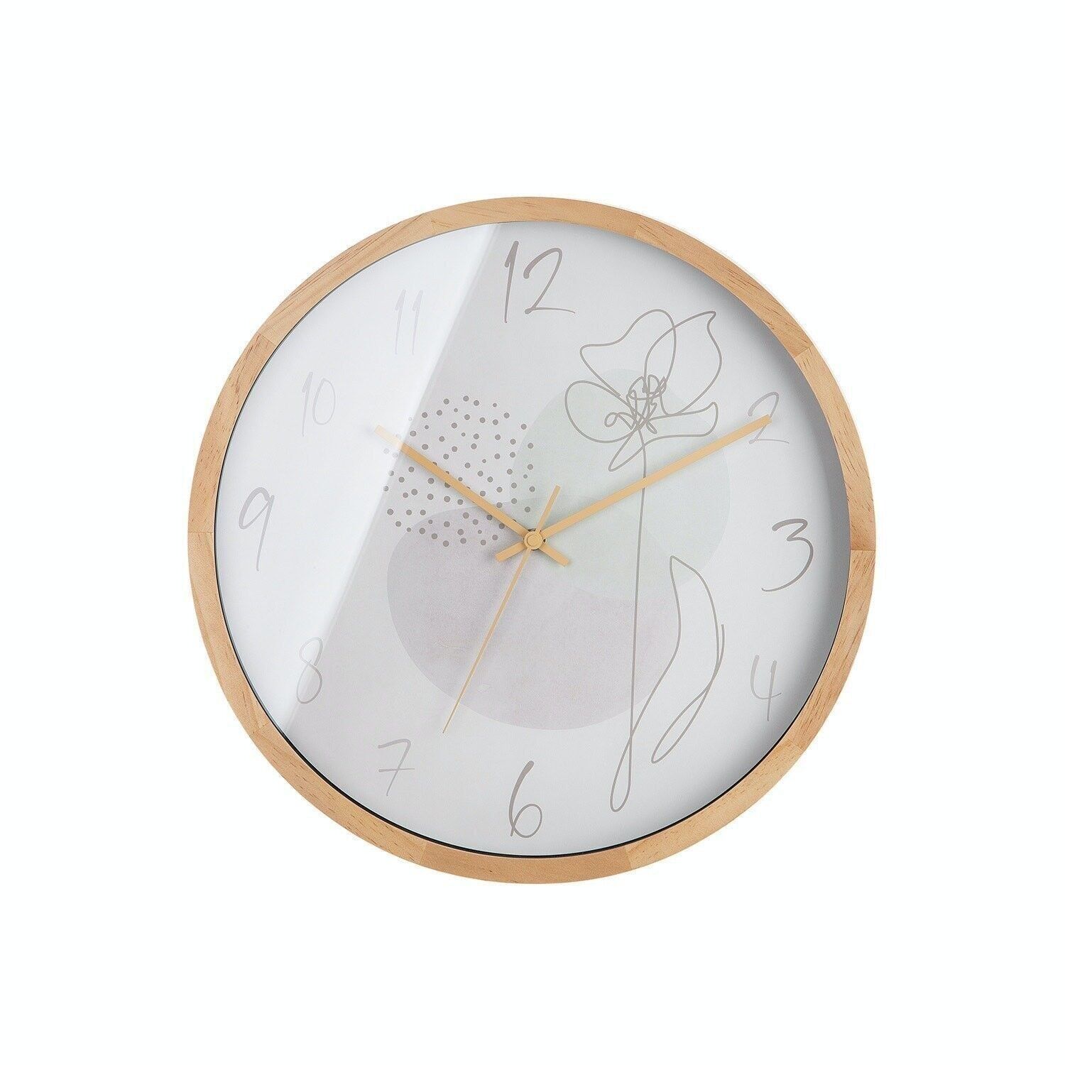 Orologio da parete in MDF "One Line Flower"