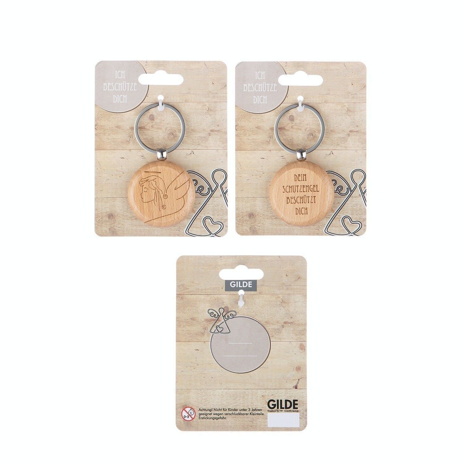 Wooden keychain "Guardian Angel" VE 12
