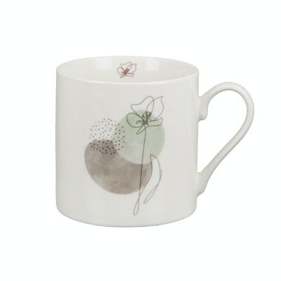 Tazza in porcellana "One Line Flower" VE 6
