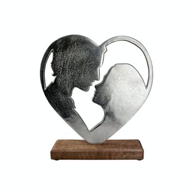 Coeur en aluminium "couple amoureux" VE 4