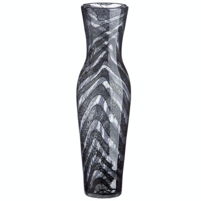Glass conical vase "Fascia"