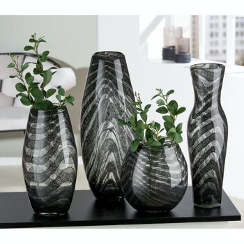 Vase conique en verre "Fascia" 2