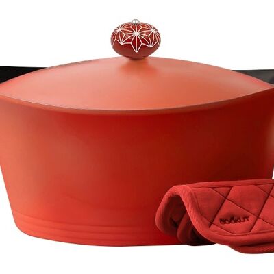 THE INCREDIBLE COCOTTE 24 cm - Passion
 Packaging French/English
 Instructions: FR / EN / IT / DE / ES