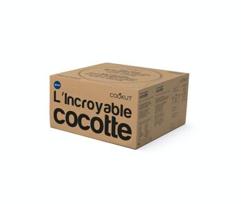 L'INCROYABLE COCOTTE 24 cm - Myrtille
 Packaging Français/Anglais
 Instructions : FR / EN / IT / DE / ES 3