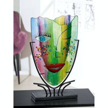 Vase décoratif Glasart Visage "Amour" 2