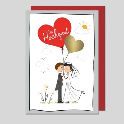 Wedding Card - Cartoon Characters