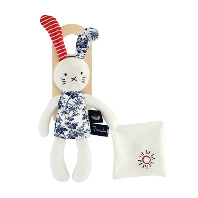 BREIZHOU / L'ïle aux Fleurs - Pantin avec doudou MM LAPIN 28cm - Soleil