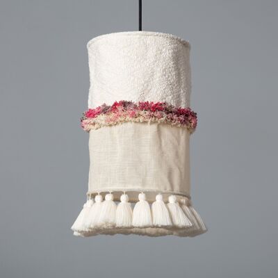 Ledkia Off-white Haida Cotton Pendant Lamp