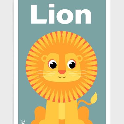 Lion - A3 - Texte Lion