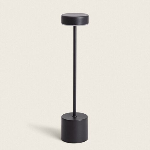 Ledkia Lámpara de Mesa LED 2W Portátil con Batería USB Recargable Zimba Negro