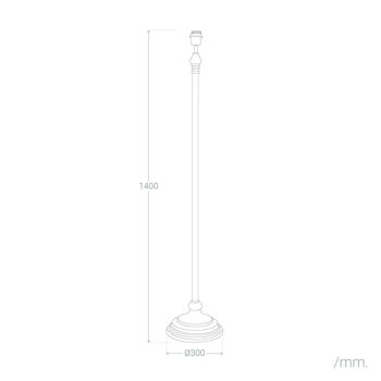 Ledkia Base Lampadaire Métal Nisha Noir 2