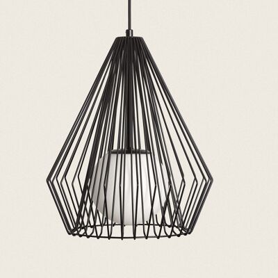 Ledkia Pendant Lamp Metal Pentagon Black