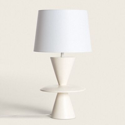Ledkia Table Lamp Resin Wismar Off White