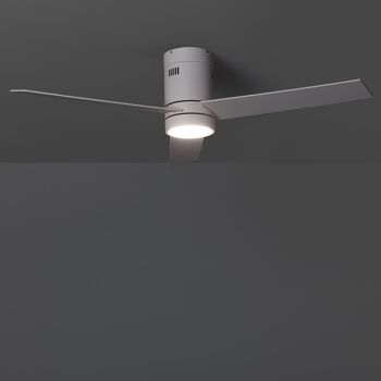 TechBrey Tydir Ventilateur de plafond LED blanc 132 cm Moteur CC 7