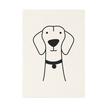 Vizsla dog Cotton Tea Towel, 50 x 70 cm, coton biologique, torchon de cuisine pour chien écologique, serviette de salle de bain avec chiots 9