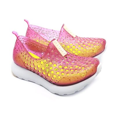 Baskets Enfant Sunies Rose Fibres