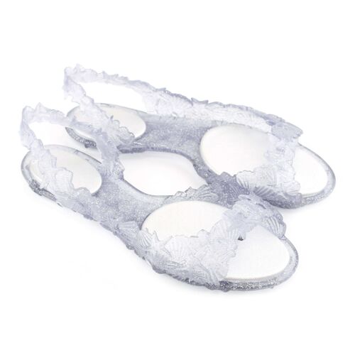 Sunies Sea & Ocean Glitter Silver Sandals