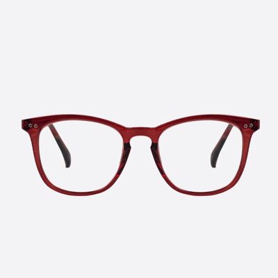 ECOLOGICAL READING GLASSES (PRESBYOPIA) - EUROPA CRYSTAL RED