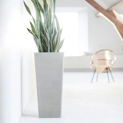 Pot Cube Medium Blanc L31 H56 | Rotterdam ECOPOTS