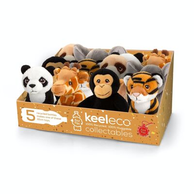 Assortment Soft Toys Wild Animals 12cm - KEELECO