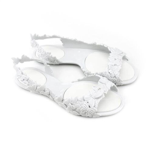 Sunies Butterfly White Sandals