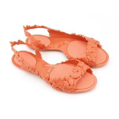 Sandales papillon corail de Sunie