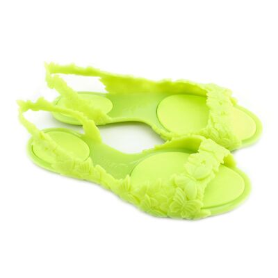 Sunie's Butterfly Neon Yellow Sandals