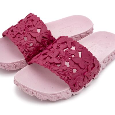 Lindas Diapositivas de Verano Sunies Slide Mariposa Rosa