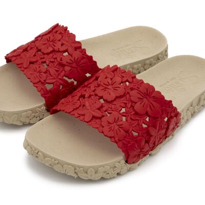 Claquettes Sunies Hawaii Rouge