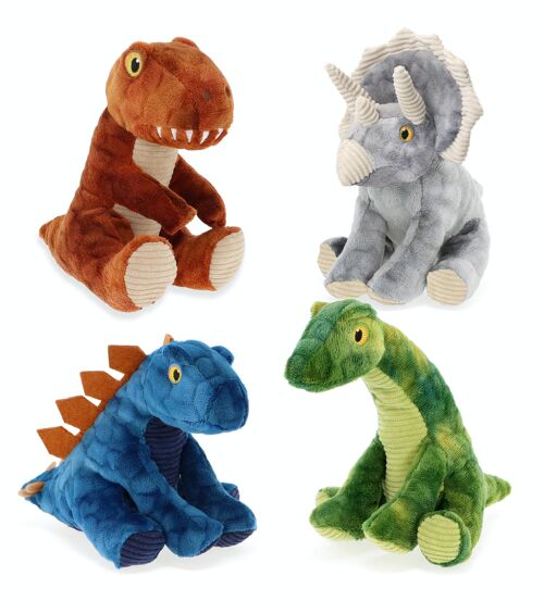 Assortiment 48 Peluches dinosaures 12cm - KEELECO