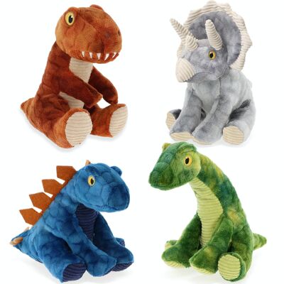 Assortment of 48 dinosaur soft toys 12cm - KEELECO