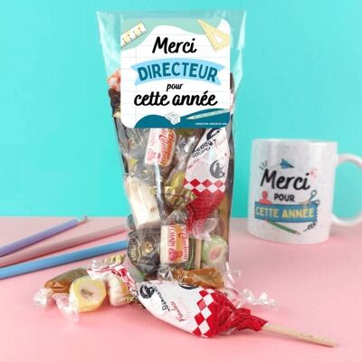 Sachet bonbon années 60 et 70 - Merci Directeur