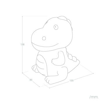 Ledkia Veilleuse LED Enfant Dinosaure RGB Silicone avec Batterie RGB 2