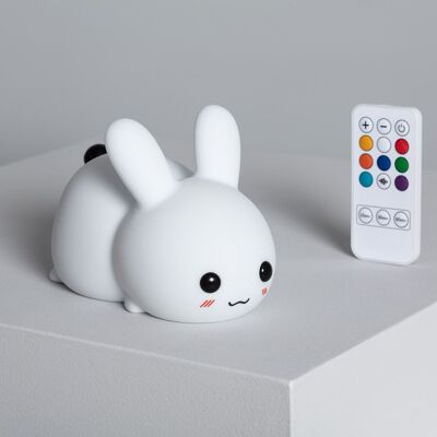 Ledkia Children's LED Night Light Rabbit RGB Silicone with RGB Battery