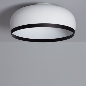 Ledkia Plafonnier Circulaire En Aluminium Ø300 mm Lustre Blanc 1