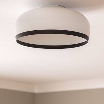 Ledkia Plafonnier Circulaire En Aluminium Ø300 mm Lustre Blanc 9