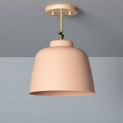 Ledkia Ceiling Lamp Aluminum Molière Pastel Pink