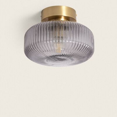 Ledkia Pendant Lamp Metal and Glass Windsor Gold