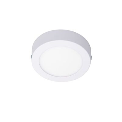 Ledkia Plafoniera LED 6W Circolare Alluminio Slim Ø110 mm CCT Selezionabile Galan SwitchDimm Bianco