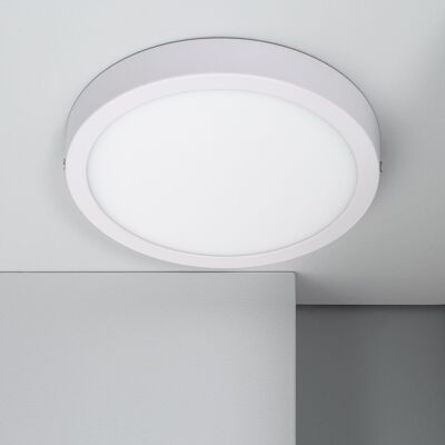 Ledkia LED ceiling light 18W Circular Aluminum Ø210 mm Slim CCT Selectable Galan SwitchDimm White